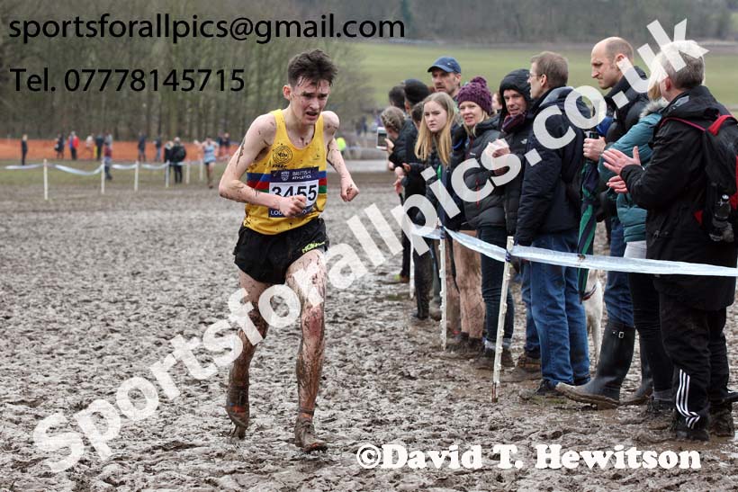 Mens under-17s 2018 British Inter Counties Cross Country Champs., Prestwold Hall, Loughborough. Photo: David T. Hewitson/Sports for All Pics
